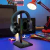 RGB Kopfhörerhalter Kopfhörerständer Kopfhörer Ständer LED Produktbild-Vorschau 10