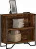 vidaXL Libreria in rovere fumé 80x31x74,5 cm Materiale a Anteprima dell’immagine prodotto 2