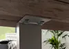 MASSIVMOEBEL24 Baumtisch Akazie 120x90x76 grau Beine silber Produktbild-Vorschau 5