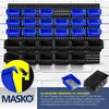 Masko® Stapelboxen Wandregal 32tlg Box Sichtlagerkästen Produktbild-Vorschau 3