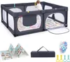 COSTWAY Baby-Laufstall mit Matte, 189 x 158 cm Laufgitter Produktbild-Vorschau 1