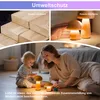 LED Nachttischlampe Nachtlicht Holz (2 Artikel, Produktbild-Vorschau 2