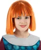 A child wearing a costume with an orange wig and a blue and maroon outfit. Produktbild-Vorschau
