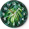 Wanduhr - Rund - Glasuhr - Blume Natur - 40x40cm - Produktbild-Vorschau 1