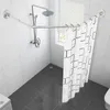 Barre de rideau de douche d'angle - forme en L - acier Voir les images du produit 1