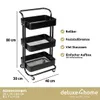 deluxe4home® Rollwagen mit 3 Ebenen I Servierwagen Produktbild-Vorschau 3