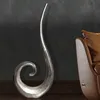WOHNLING Wazon 100 cm Aluminiowy Srebrny Wazon na Kwiaty Podgląd zdjęcia produktu 1
