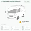 Wohnmobil Schutzhaube Schutzhülle Campingmobil, Abdeckung Produktbild-Vorschau 5