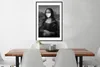 MuchoWow® Gerahmtes Poster Mona Lisa mit weißer Mundhaube - Produktbild-Vorschau 3