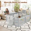COSTWAY Laufstall Baby Faltbar, Laufgitter mit Netz, Produktbild-Vorschau 4