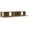 vidaXL 2-tlg. TV-Schrank-Set Räuchereiche Holzwerkstoff Produktbild-Vorschau 4