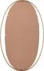The back of an oval mirror with a gold metal frame. Náhled obrázku produktu