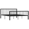 vidaXL Bettgestell Schwarz Metall 160×200 cm -  Betten & Produktbild-Vorschau 9