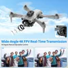 AKKEE Drohne, 4K FPV Kamera, faltbar, lange Flugzeit, 3 Produktbild-Vorschau 2
