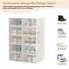 Schuhschränke, 10 Stapelbare Schuhboxen, Transparent Produktbild-Vorschau 2