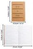 Belle Vous 12er Pack Braune Kleine Notizbücher A6 Liniert Produktbild-Vorschau 2