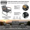 VORTIVO Gartenmöbel Set 4-tlg. für 4 Pers. – Lounge mit 2 Produktbild-Vorschau 8