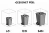 Westmann Metall Mülltonnenbox Kubus 7er 7x240 L Anthrazit Produktbild-Vorschau 8