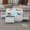 Sweiko salontafel, 70x70x40 cm, voor de woonkamer, Productafbeelding-voorbeeld 2