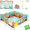 Lisciani Montessori dřevěná vzdělávací hračka Fish Fun (hra Náhled obrázku produktu 14