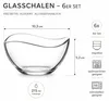 LAV Glasschalen 6er Set Dessert-, Snack- & Dipschalen Produktbild-Vorschau 3