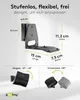 Goobay 71194 Supporto a parete per diffusori Modern Era 3 Anteprima dell’immagine prodotto 4