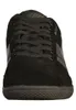 A front view of a black sneaker. Produktbild-Vorschau