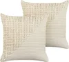 BELIANI Dekokissen 2er Set Hellbeige Baumwolle 45 x 45 cm Produktbild-Vorschau 1