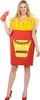Costume da patatine fritte rosso-giallo - taglia unica Anteprima dell’immagine prodotto 3