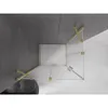 Mexen Velar Duo Duschkabine 90x80 cm Mattglas, Gold Produktbild-Vorschau 4
