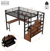 Flieks Etagenbett 140x200cm mit Schreibtisch und Regal, Produktbild-Vorschau 4