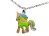 Stimmungskette mit Metallkette - Einhorn Rainbow Produktbild-Vorschau 2