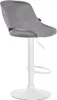 Barhocker HLO-CP278 Samt weiß  dunkelgrau Produktbild-Vorschau 5