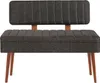 A studio shot of a bench with a backrest. Anteprima dell’immagine prodotto