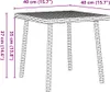 Garten-Couchtisch Rechteckig Beige 40x40x37 cm Poly Rattan Produktbild-Vorschau 6