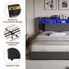 Lit 140x200 avec rangement, design moderne, éclairage LED, Voir les images du produit 6