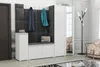 Garderobe LUTON 8 WHITE 16 - Farbe: weiß, moderne Garderobe Produktbild-Vorschau 2