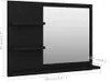 vidaXL Specchio da bagno nero 60x10,5x45 cm Materiale a Anteprima dell’immagine prodotto 8