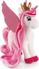 A plush toy unicorn with pink mane and wings, wearing a gold crown. Produktbild-Vorschau