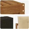 Möbel Outdoor-Sofagarnitur mit Kissen 8 pcs Natur und Produktbild-Vorschau 6