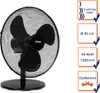Ventilateur de table 40cm 45w 3 vitesses noir - Tristar - Voir les images du produit 8