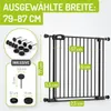 Bomi Treppenschutzgitter ohne Bohren, 79-87 cm, flacher Produktbild-Vorschau 2