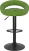 A single green bar stool with a black base is shown against a white background. Náhled obrázku produktu