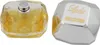 A split image showing a perfume bottle and its cap. Produktbild-Vorschau