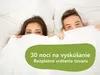 A couple peeking out from under a white duvet in bed. Náhľad obrázku produktu