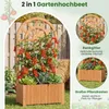 Jardinière COSTWAY avec treillis, jardinière d'extérieur Voir les images du produit 6