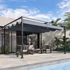 Pergola 4x3m Garten Pavillon, Terrassendachung aus Stahl, Produktbild-Vorschau 2
