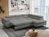 Ecksofa Sofa Grau, Wohnlandschaft L-Form mit Schlaffunktion Produktbild-Vorschau 4