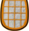 A close-up view of a vacuum cleaner filter, showing its grid structure and filtering material. Produktbild-Vorschau