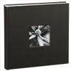 A black photo album with a square window on the cover showing a black and white close-up of a flower bud. Anteprima dell’immagine prodotto